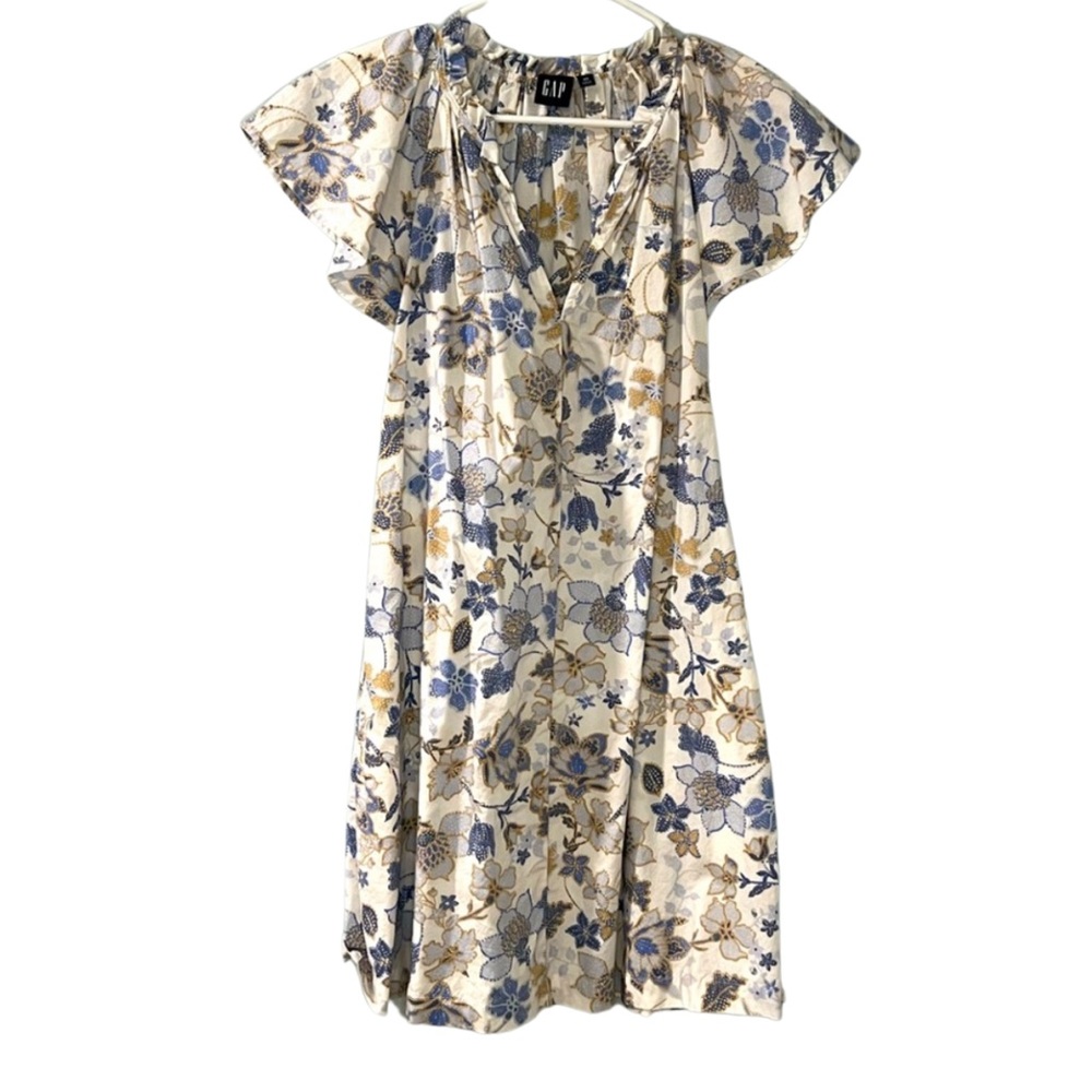 Gap Cotton Floral Dress with Pockets
